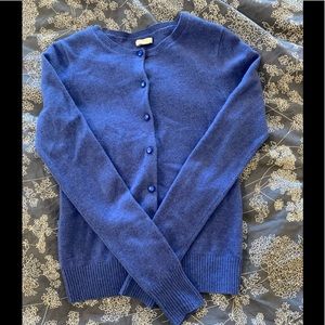 Blue Cashmere Cardigan